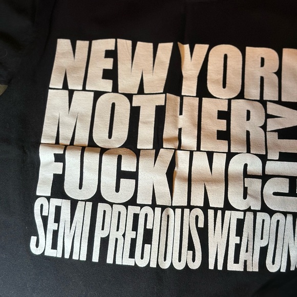 Semi-Precious Weapons “New York Mother Fucking City” black T-shirt - Picture 2 of 3